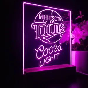 Minnesota Twins Coors Light LED Desk Light