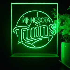 Minnesota Twins Logo 1 LED Desk Light