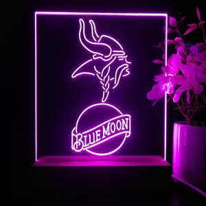 Minnesota Vikings Blue Moon LED Desk Light