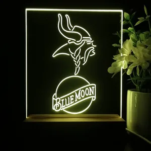 Minnesota Vikings Blue Moon LED Desk Light