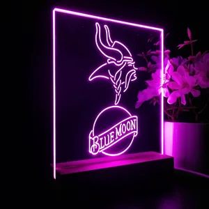 Minnesota Vikings Blue Moon LED Desk Light