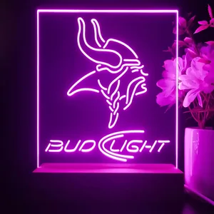 Minnesota Vikings Bud Light LED Desk Light