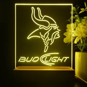 Minnesota Vikings Bud Light LED Desk Light