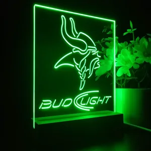 Minnesota Vikings Bud Light LED Desk Light