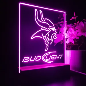 Minnesota Vikings Bud Light LED Desk Light