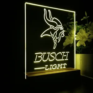 Minnesota Vikings Busch Light LED Desk Light