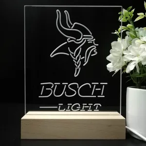 Minnesota Vikings Busch Light LED Desk Light