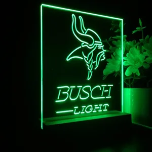 Minnesota Vikings Busch Light LED Desk Light