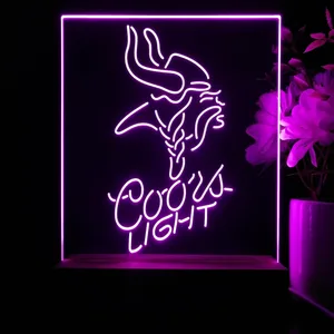Minnesota Vikings Coors Light LED Desk Light