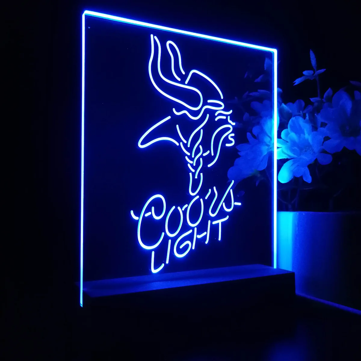 Minnesota Vikings Coors Light LED Desk Light