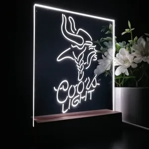 Minnesota Vikings Coors Light LED Desk Light