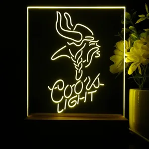 Minnesota Vikings Coors Light LED Desk Light