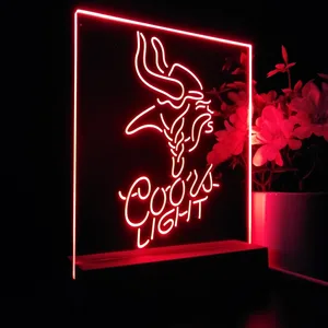 Minnesota Vikings Coors Light LED Desk Light