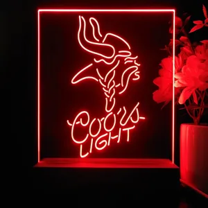 Minnesota Vikings Coors Light LED Desk Light