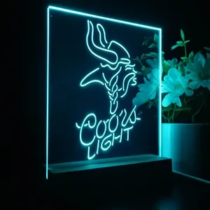 Minnesota Vikings Coors Light LED Desk Light