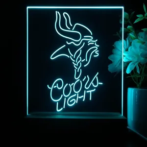 Minnesota Vikings Coors Light LED Desk Light