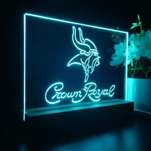 Minnesota Vikings Crown Royal LED Desk Light