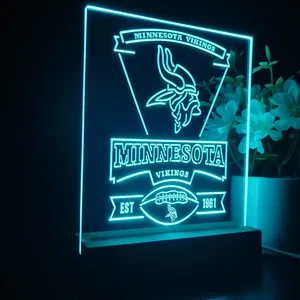 Minnesota Vikings EST 1961 LED Desk Light
