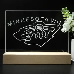 Minnesota Wild Logo 1 LED Desk Light - Legacy Edition