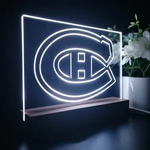 Montreal Canadiens Logo 1 LED Desk Light
