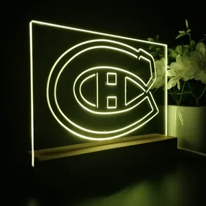 Montreal Canadiens Logo 1 LED Desk Light