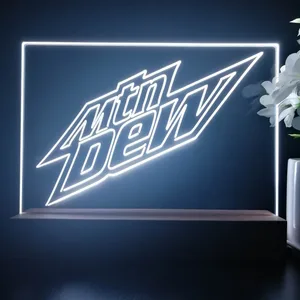 Mountain Dew Logo 2 LED Desk Light