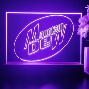 Mountain Dew Logo LED Desk Light