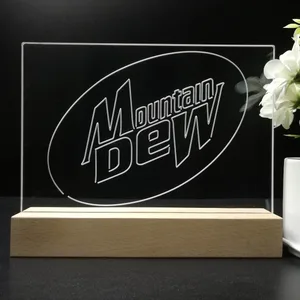 Mountain Dew Logo LED Desk Light
