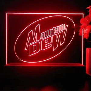 Mountain Dew Logo LED Desk Light