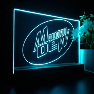 Mountain Dew Logo LED Desk Light
