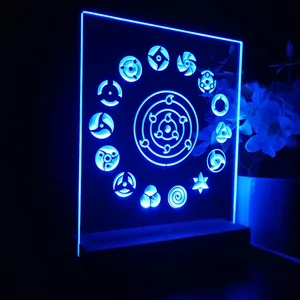 Naruto Akatsuki Sasuke Kakashi Sharingan LED Desk Light