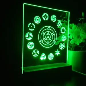 Naruto Akatsuki Sasuke Kakashi Sharingan LED Desk Light