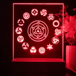 Naruto Akatsuki Sasuke Kakashi Sharingan LED Desk Light