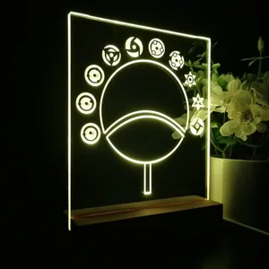 Naruto Sharingan Circular Fan LED Desk Light