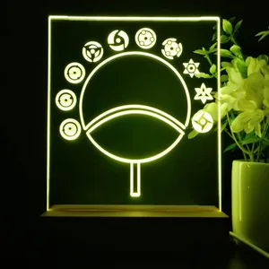 Naruto Sharingan Circular Fan LED Desk Light