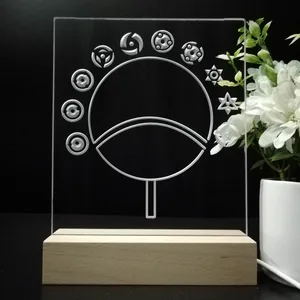 Naruto Sharingan Circular Fan LED Desk Light