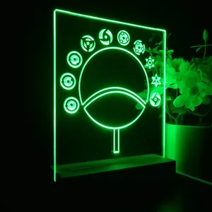 Naruto Sharingan Circular Fan LED Desk Light