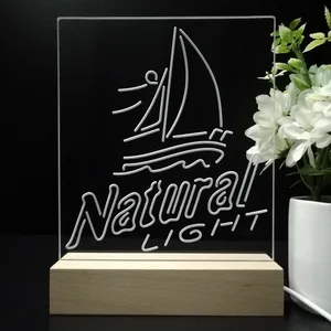 Natural Light Sailboat LED Desk Light