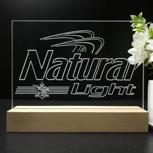 Natural Light Small Logo LED Desk Light