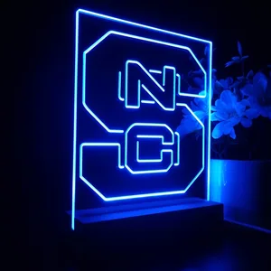 NC State Wolfpack Logo LED Desk Light