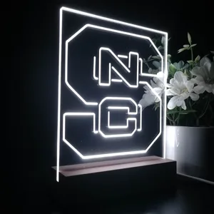 NC State Wolfpack Logo LED Desk Light