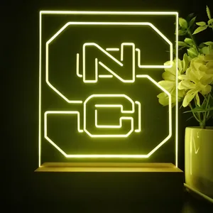 NC State Wolfpack Logo LED Desk Light