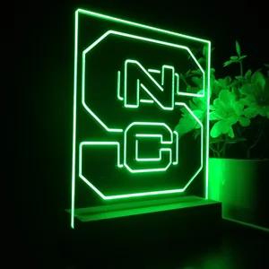 NC State Wolfpack Logo LED Desk Light