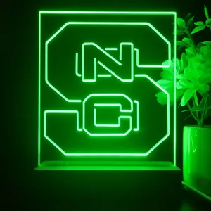 NC State Wolfpack Logo LED Desk Light