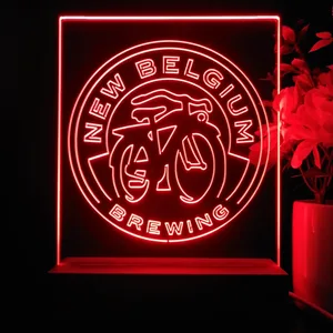New Belgium Brewing Fat Tire Logo LED Desk Light