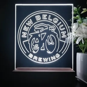 New Belgium Brewing Fat Tire Logo LED Desk Light