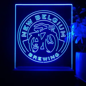 New Belgium Brewing Fat Tire Logo LED Desk Light