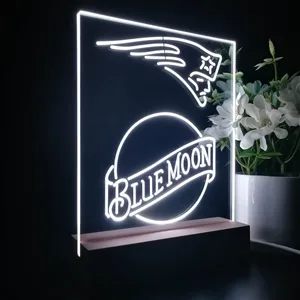 New England Patriots Blue Moon LED Desk Light