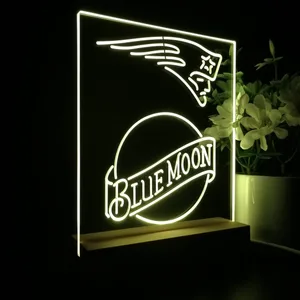 New England Patriots Blue Moon LED Desk Light