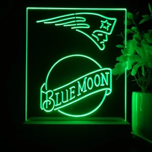 New England Patriots Blue Moon LED Desk Light